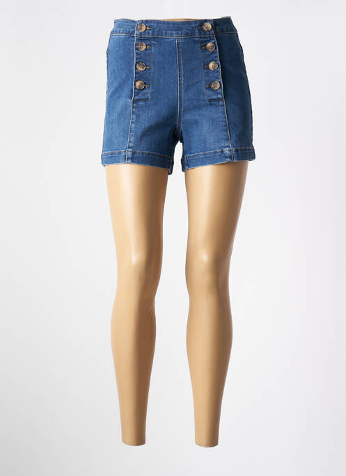 Short bleu ONLY pour femme