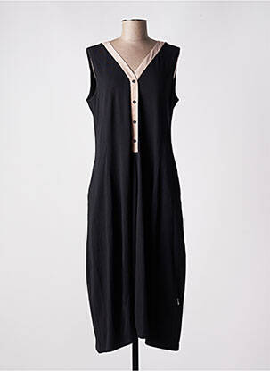 Robe longue sans manche sans manche noir LUUKAA femme