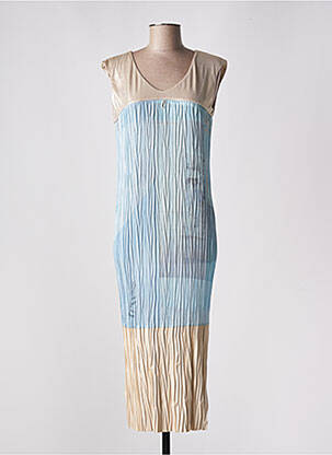 Robe mi-longue sans manche sans manche bleu ELISA CAVALETTI femme