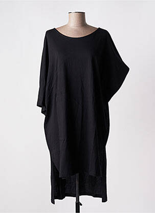 Tunique manches courtes tissage jersey noir LOTUS EATERS femme
