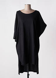 Tunique manches courtes tissage jersey noir LOTUS EATERS femme