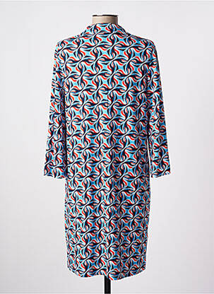 Robe courte manches 3/4 manches 3/4 bleu SURKANA femme