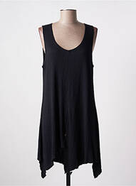 Robe courte sans manche sans manche noir LUUKAA femme
