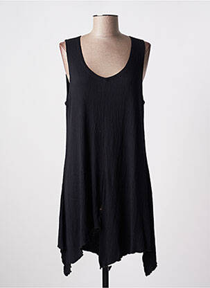 Robe courte sans manche sans manche noir LUUKAA femme