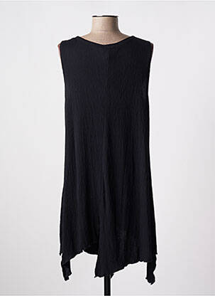 Robe courte sans manche sans manche noir LUUKAA femme
