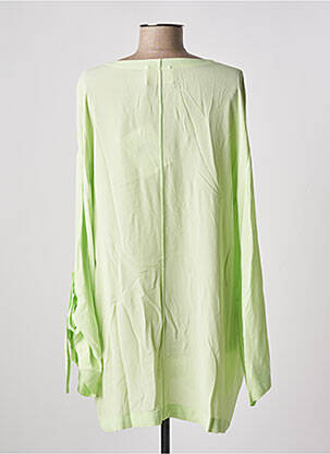 Tunique manches longues légère et transparente vert ELISA CAVALETTI femme