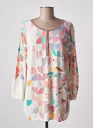 Pull coupe cintrée manches longues rose JEI'S BY LETIZIA DENARO femme