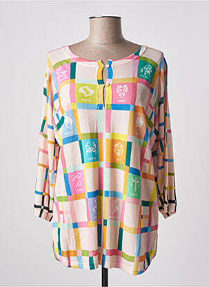 Pull stretch manches longues rose JEI'S BY LETIZIA DENARO femme