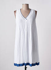 Robe mi-longue blanc TRICOT CHIC pour femme seconde vue