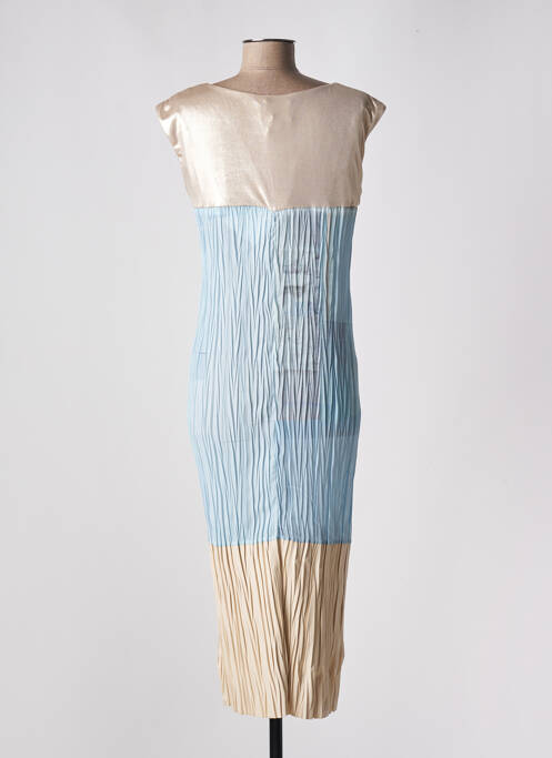 Robe mi-longue sans manche sans manche bleu ELISA CAVALETTI femme