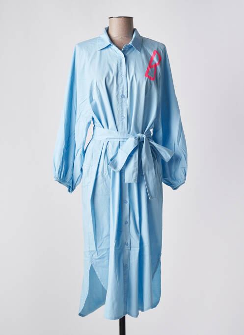 Robe mi-longue bleu LES BLONDINETTES pour femme