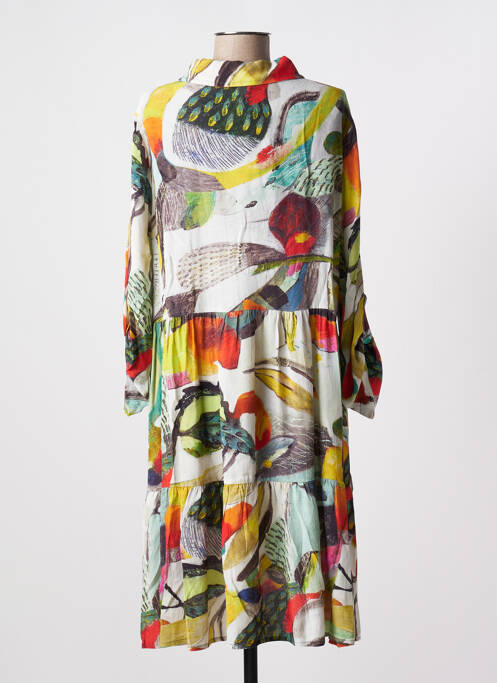 Robe mi-longue gris DOLCEZZA pour femme