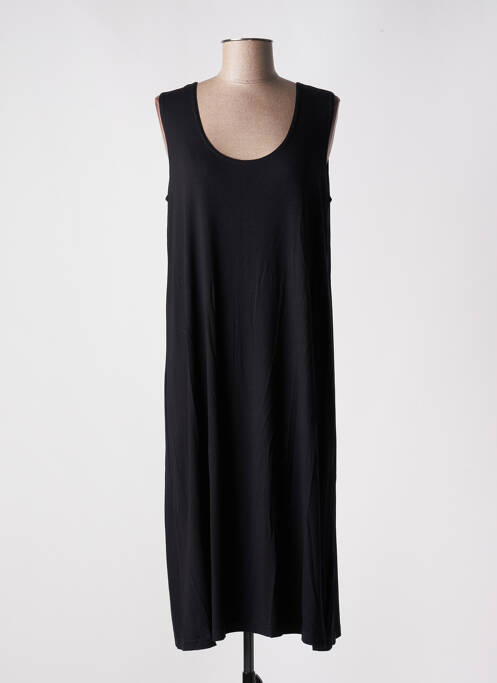 Robe mi-longue noir FRANCK ANNA pour femme