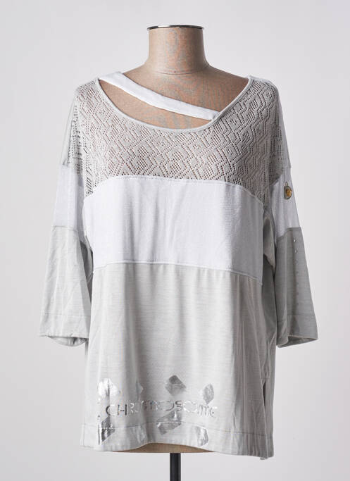 T-shirt gris ELISA CAVALETTI pour femme