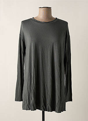 T-shirt stretch manches longues gris B.YU femme