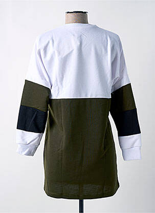Tunique manches longues col rond blanc POLO BONETTA femme