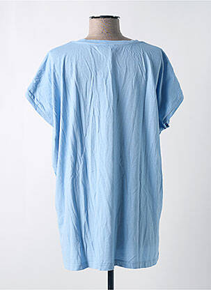 T-shirt coupe droite manches courtes bleu B.YU femme