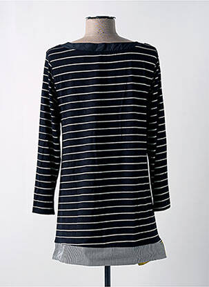 Tunique manches longues col rond noir LUUKAA femme