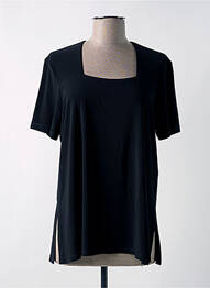 T-shirt stretch manches courtes noir JOSEPH RIBKOFF femme
