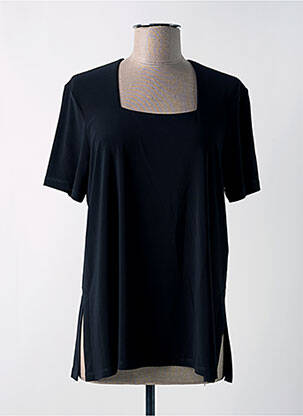 T-shirt stretch manches courtes noir JOSEPH RIBKOFF femme