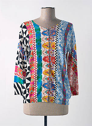 Gilet manches longues manches 3/4 bleu JEI'S BY LETIZIA DENARO femme