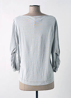 T-shirt manches 3/4 manches 3/4 gris ELISA CAVALETTI femme