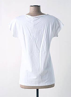 T-shirt col v manches courtes blanc RELISH femme