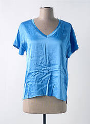 Blouse bleu LEO & UGO pour femme seconde vue