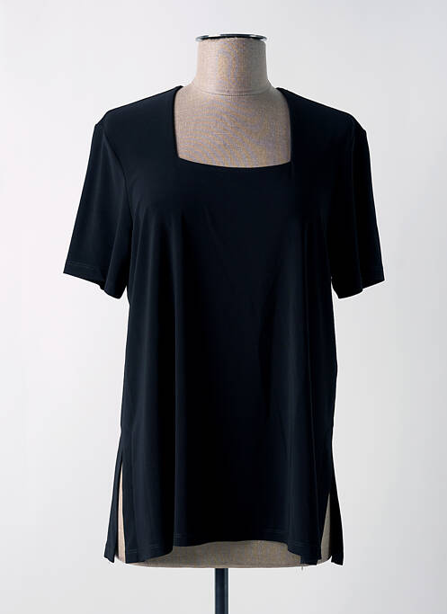 T-shirt stretch manches courtes noir JOSEPH RIBKOFF femme