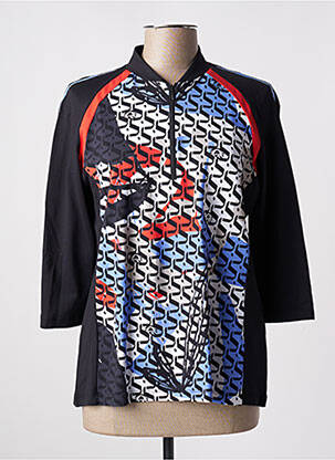 Top stretch manches 3/4 noir SPORTALM femme