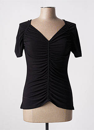 Top stretch manches courtes noir ISABEL DE PEDRO femme