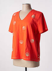 T-shirt orange LEO & UGO pour femme seconde vue