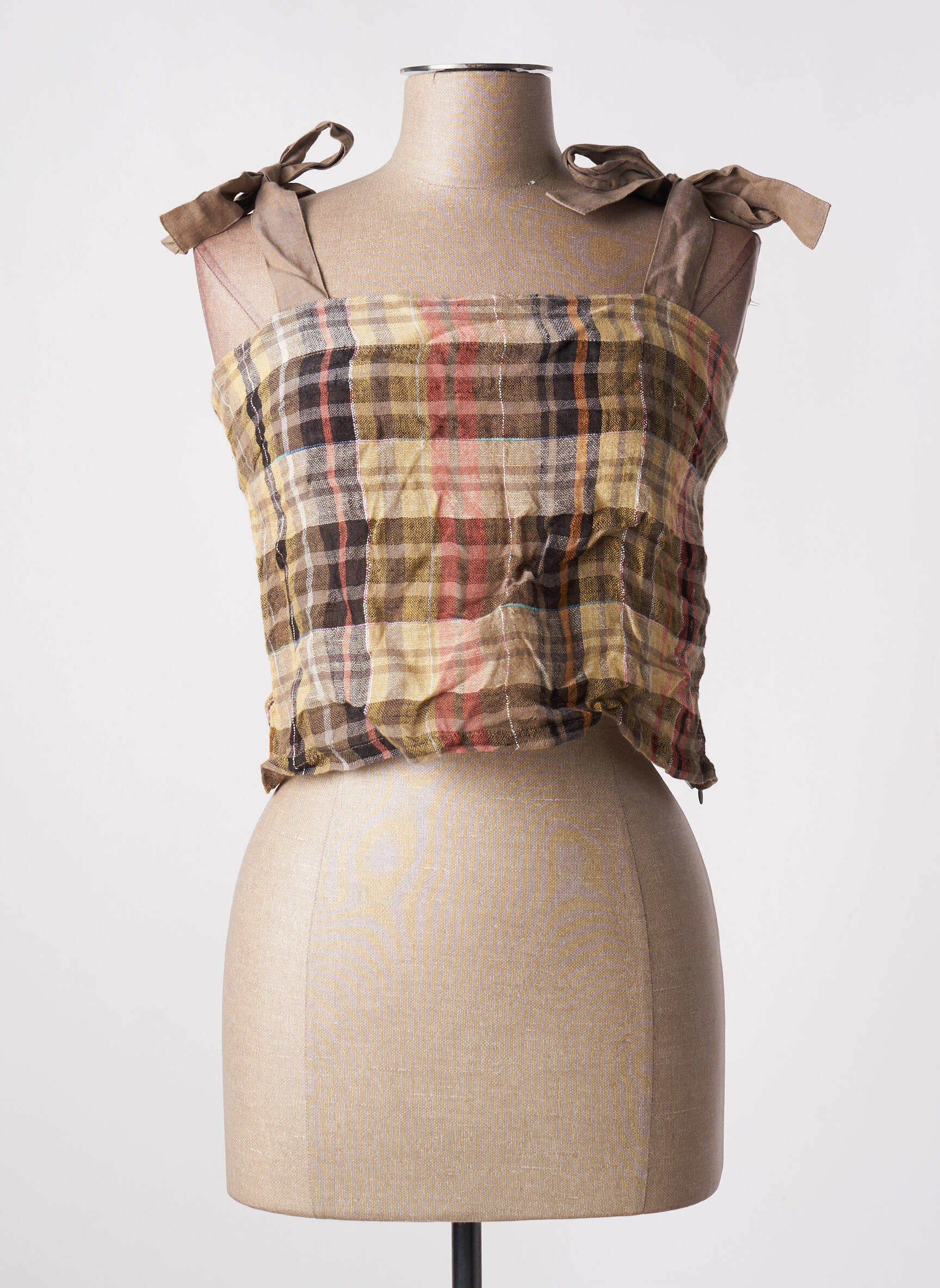 Top col carré fines bretelles marron BELLOCOTON femme