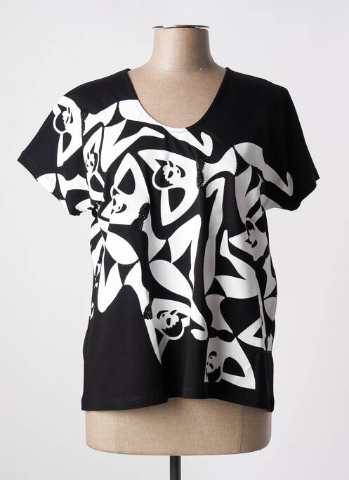 T-shirt noir LEO & UGO pour femme