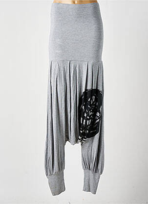 Sarouel stretch taille normale gris NÖR femme