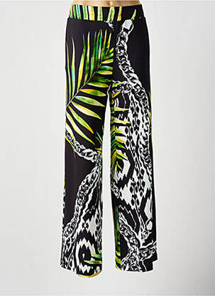 Pantalon droit taille élastique taille normale noir LAFTY LIE femme
