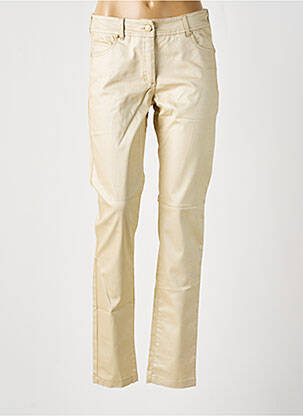 Pantalon slim stretch taille normale beige PAUL BRIAL femme