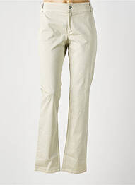 Pantalon slim stretch taille normale beige HYBRIS femme