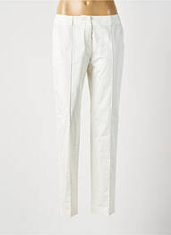 Pantalon slim tissage popeline taille normale beige RODIKA femme
