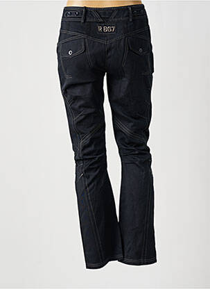 Pantalon slim tissage popeline taille normale noir R 867 femme