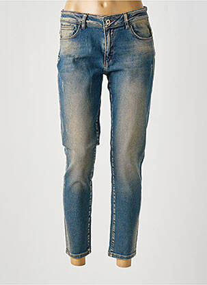 Jeans coupe slim tissage brut taille normale bleu FRACOMINA femme
