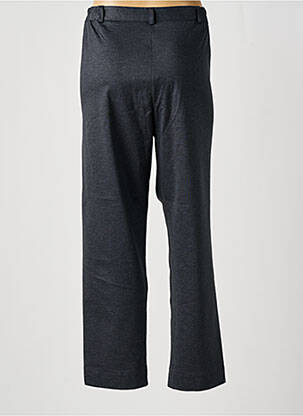 Pantalon droit fermeture zippée sous rabat boutonné taille normale gris FA CONCEPT femme