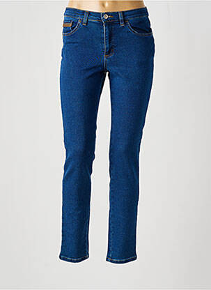 Jeans coupe slim tissage brut taille normale bleu WALTRON femme