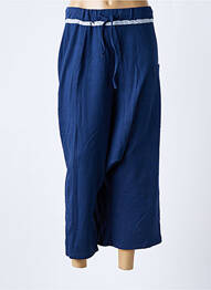 Pantalon large poches taille normale bleu CREA CONCEPT femme