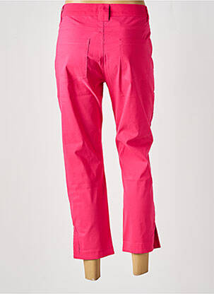 Pantalon 7/8 tissage popeline taille normale rose DOLCEZZA femme