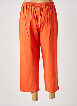 Pantalon large coupe droite taille normale orange FRANCK ANNA homme