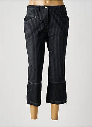 Pantacourt coupe droite taille normale noir O.K.S femme