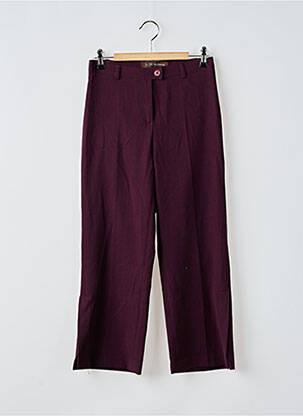 Pantalon droit stretch taille normale violet LA FEE MARABOUTEE femme