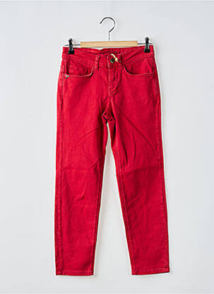 Pantalon slim stretch taille normale rouge SO SOON femme