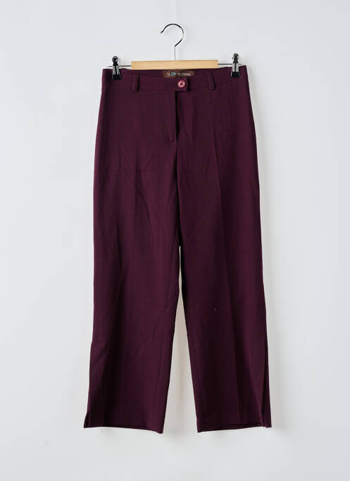 Pantalon droit violet LA FEE MARABOUTEE pour femme